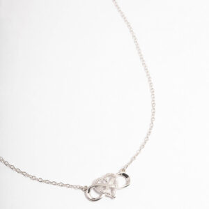 Rhodium Heart Necklace